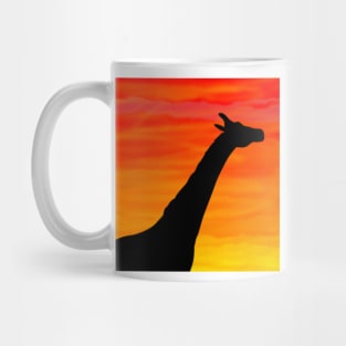 Giraffe Sunset Mug